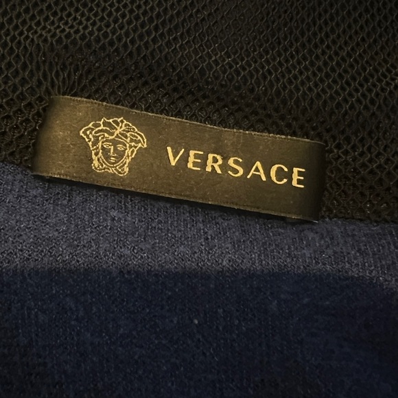 VERSACE BLUE MEDUSA HEAD HOODIE - Picture 8 of 9